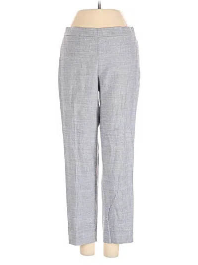 Pre-owned Theory Linen Pants In Gray