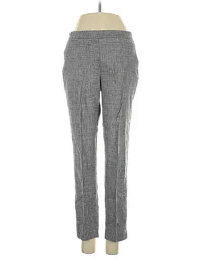 Pre-owned Theory Linen Pants In Gray