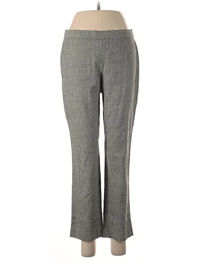 Pre-owned Theory Linen Pants In Gray