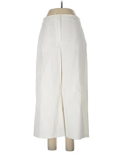 Theory Linen Pants In Ivory