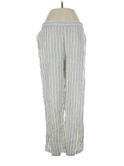 Pre-owned Theory Linen Pants In Silver