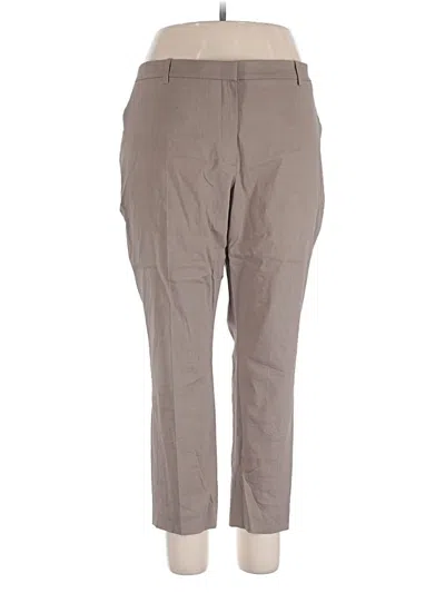 Theory Linen Pants In Brown
