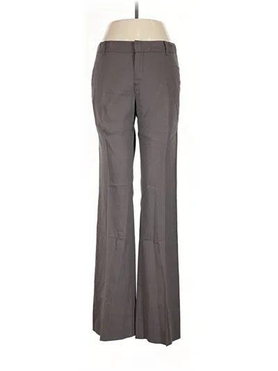 Pre-owned Theory Linen Pants In Tan