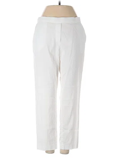 Pre-owned Theory Linen Pants In White