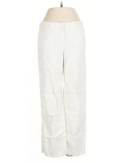 Pre-owned Theory Linen Pants In White