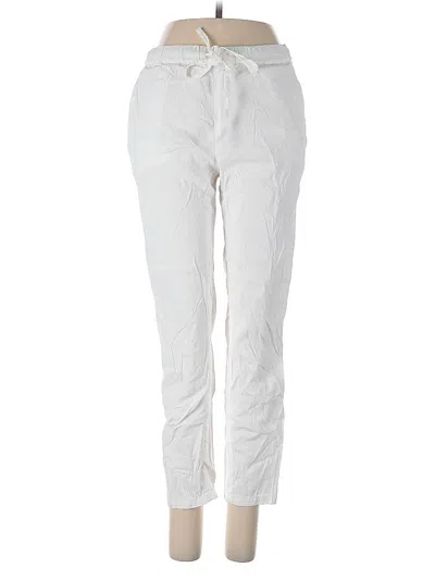 Pre-owned Theory Linen Pants In White