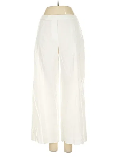 Pre-owned Theory Linen Pants In White