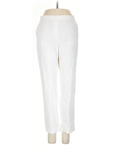 Pre-owned Theory Linen Pants In White