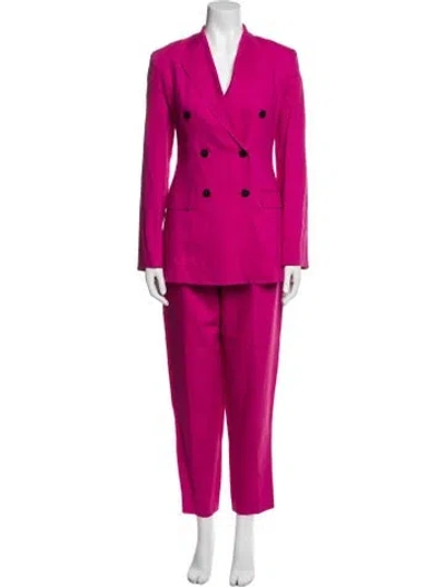 Pre-owned Theory Linen Pantsuit In Pink