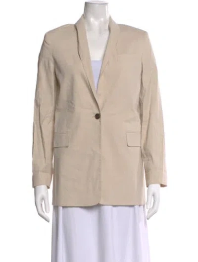 Pre-owned Theory Linen Sweater In Neutral