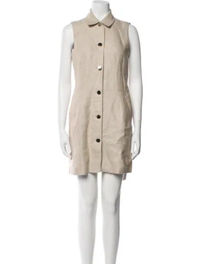 Pre-owned Theory Linen Vest In Neutral