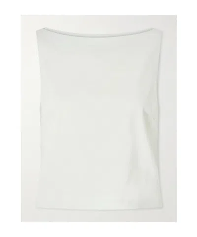 Theory Linen-blend Top In Green
