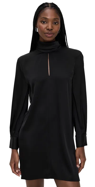 Theory Long Blouson Sleeve Dress Black