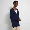 Theory Long Cardigan In Cashmere In Marina