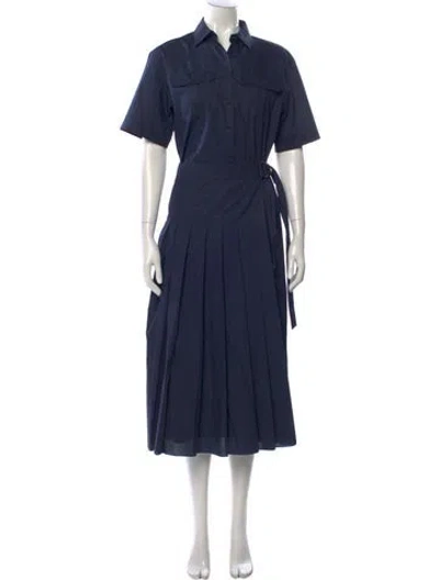 Pre-owned Theory Long Dress In Blue