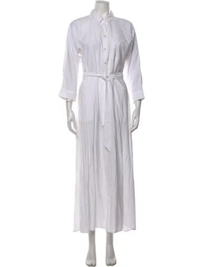 Pre-owned Theory Long Dress In White