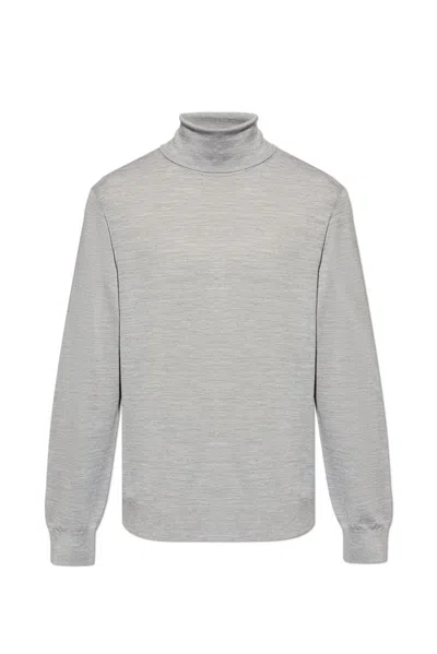 Theory Roll-neck Jumper In Grey