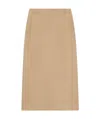 Theory Long Skirt With Belt Loop In Nude