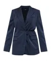 Theory Tie Waist Blazer.cru Clothing In Blue