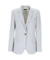 Theory Admiral Crepe Staple Blazer In White