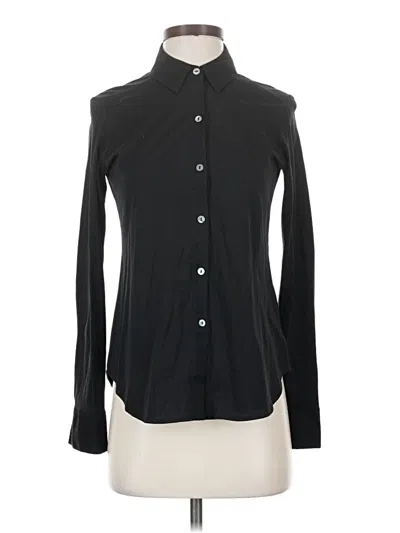 Theory Long Sleeve Blouse In Black