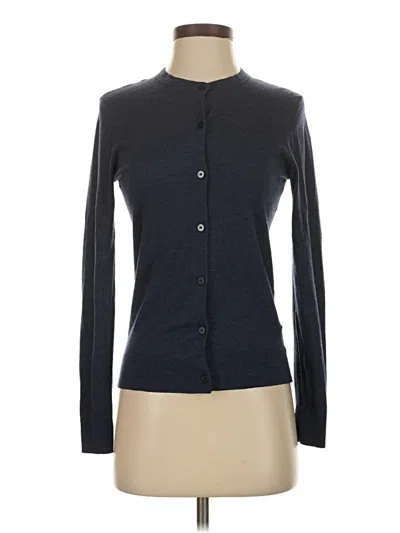 Pre-owned Theory Long Sleeve Blouse In Gray