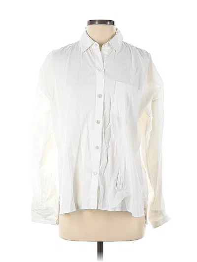 Pre-owned Theory Long Sleeve Button Down Shirt
