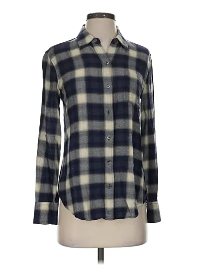 Pre-owned Theory Long Sleeve Button Down Shirt In Gray