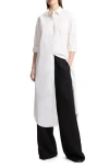 Theory Maxi Shirt Dress In White