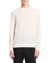 Theory Novo Merino Wool Blend Crewneck Sweater In Ivory