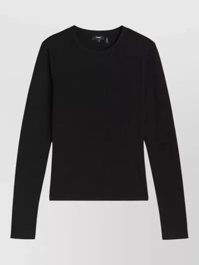 Theory Long Sleeve Knit Top Crew Neck