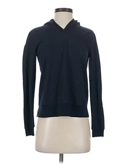 Pre-owned Theory Long Sleeve Polo Shirt In Blue