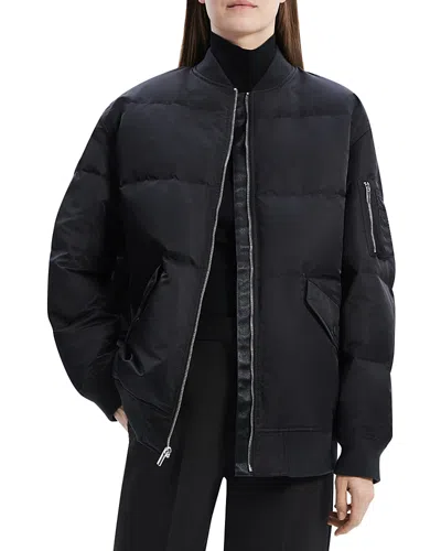 Theory Puffer Flight Jacket In Black - 001