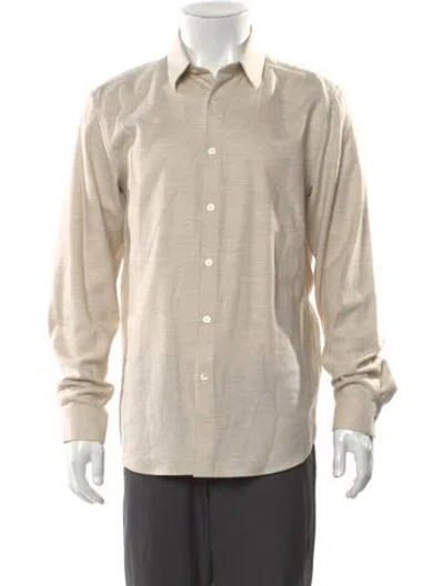 Pre-owned Theory Long Sleeve Shirt W/ Tags In Neutral