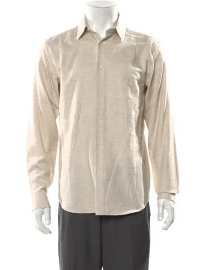 Pre-owned Theory Long Sleeve Shirt W/ Tags In Neutral