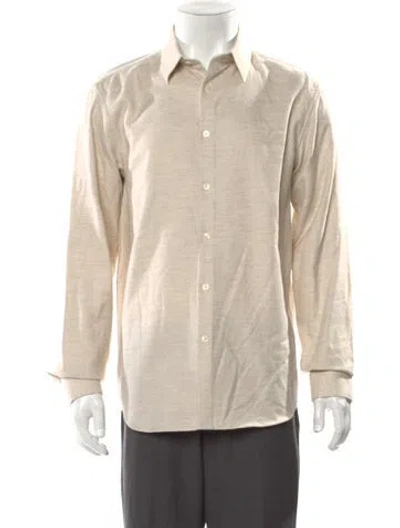 Pre-owned Theory Long Sleeve Shirt W/ Tags In Neutral