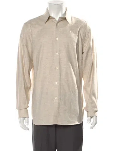Pre-owned Theory Long Sleeve Shirt W/ Tags In Neutral