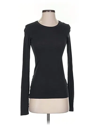 Pre-owned Theory Long Sleeve T-shirt In Black