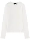 Theory White Solid Crew Neck T-shirt In White