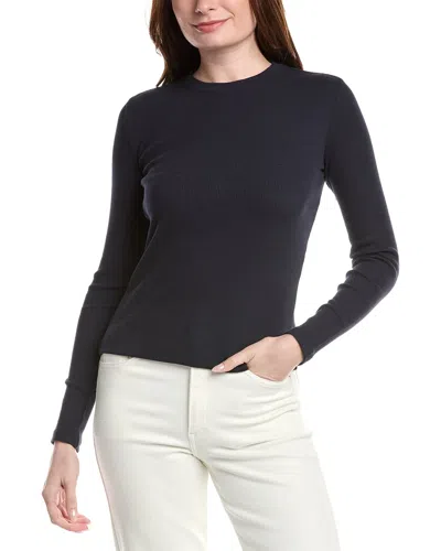 Theory Long Sleeve Tiny T-shirt In Black