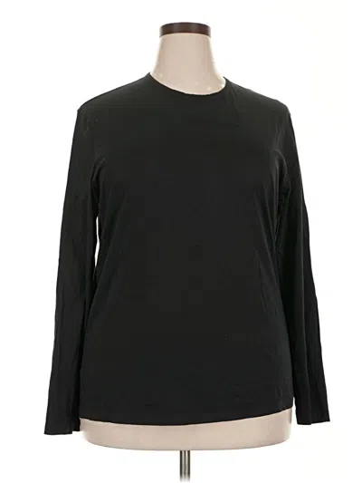 Pre-owned Theory Long Sleeve T-shirt In Black