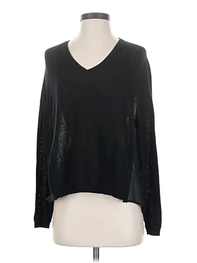 Pre-owned Theory Long Sleeve T-shirt In Black