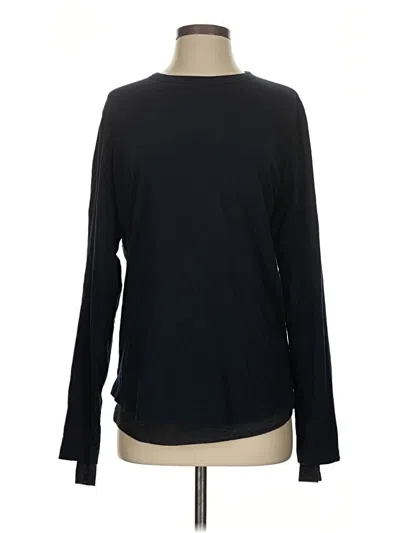 Pre-owned Theory Long Sleeve T-shirt In Black