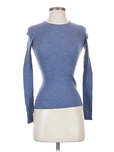 Pre-owned Theory Long Sleeve T-shirt In Blue
