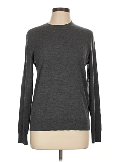 Pre-owned Theory Long Sleeve T-shirt In Gray