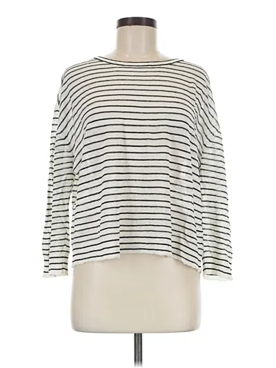 Pre-owned Theory Long Sleeve T-shirt In Ivory