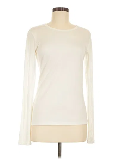 Pre-owned Theory Long Sleeve T-shirt In Ivory