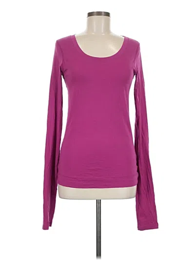 Pre-owned Theory Long Sleeve T-shirt In Purple