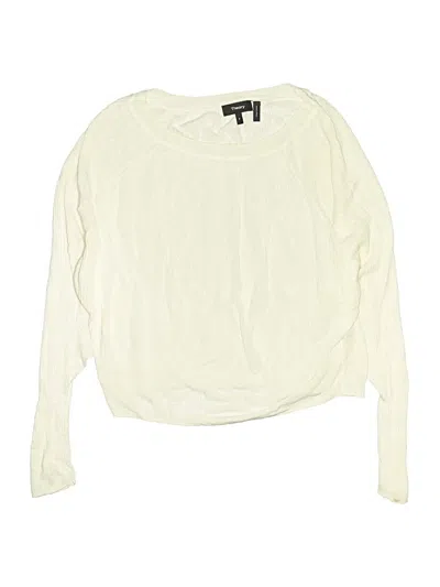 Pre-owned Theory Long Sleeve T-shirt In White