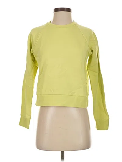 Pre-owned Theory Long Sleeve T-shirt In Yellow